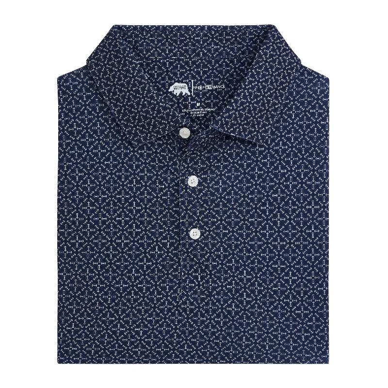 Fashionable And Versatile Gameday Printed Performance Polo - Naval Academy