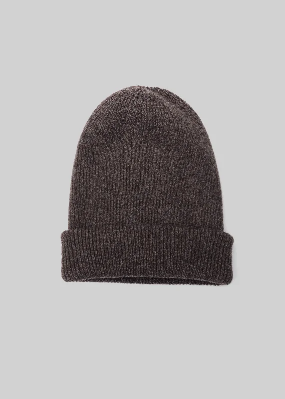 Fashion Design Cashmere Double Knit Beanie