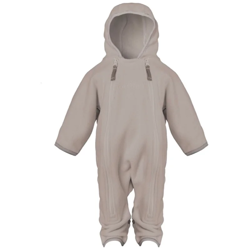 High-end atmosphere Ver de Terre Doubleface Fleece Babysuit Kit/vanilla
