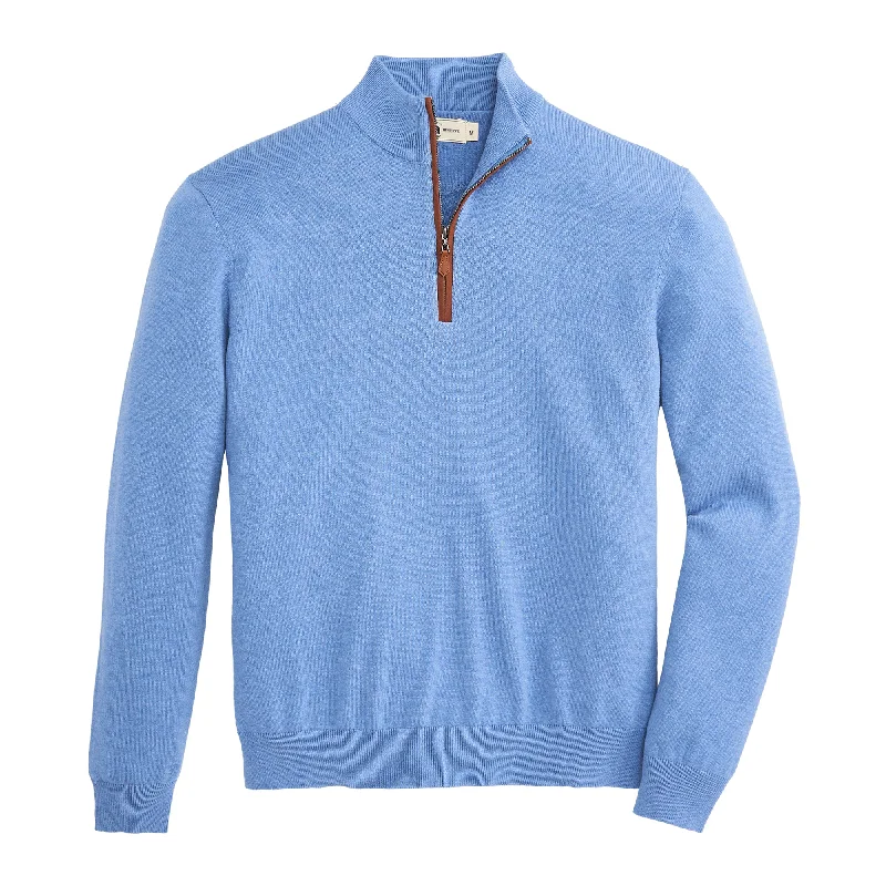Exquisite Craftsmanship Jackson 1/4 Zip Pullover - Endless Sky