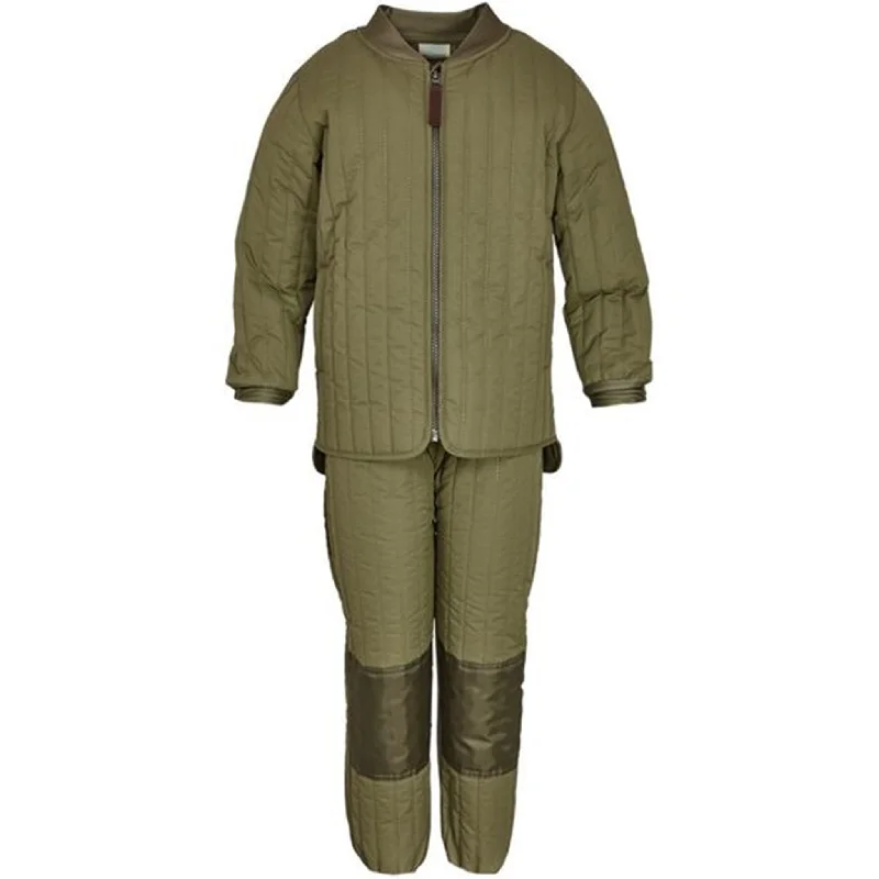 Comfortable Sweaters En Fant Solid Thermal Set Ivy Green