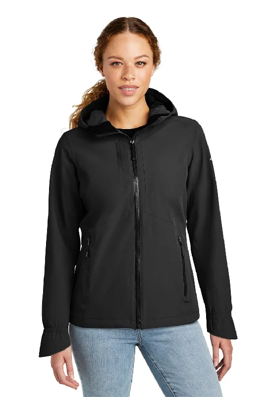 Skirt style Eddie Bauer Womens WeatherEdge Plus Waterproof Full Zip Hooded Jacket - Deep Black
