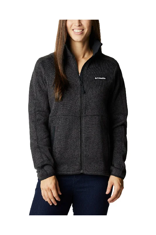 Casual Style Columbia Womens Sweater Weather Full Zip Jacket - Heather Black - Closeout