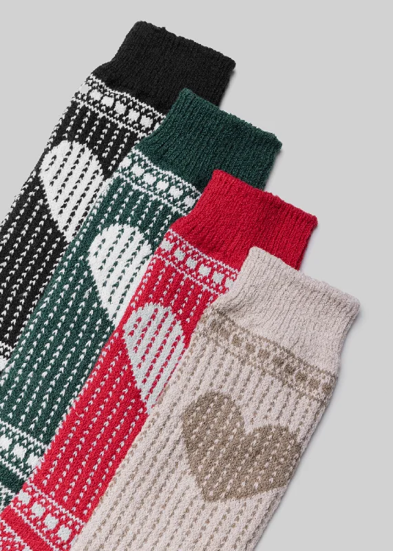 Unique Design Women's Heart Sock