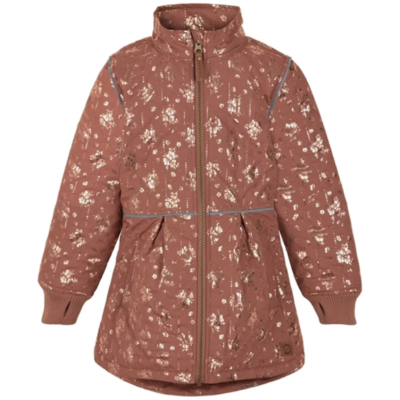 Casual Wear Mikk-Line Thermo Jacket Long AOP Russet
