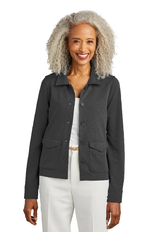Casual And Comfortable Brooks Brothers Womens Button Down Jacket - Heather Windsor Grey