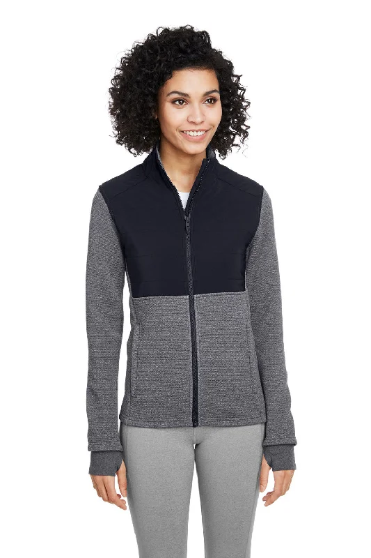 Cozy Outerwear Spyder Womens Pursuit Full Zip Jacket - Heather Black/Black