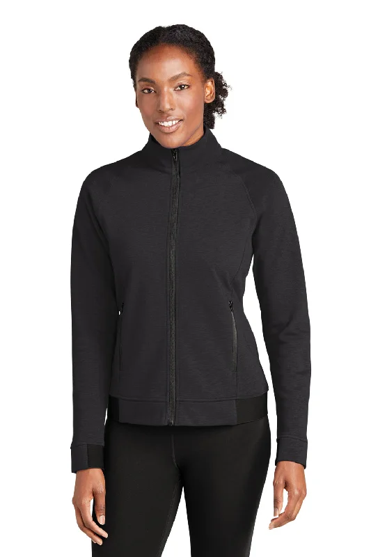 Stretch Design Sport-Tek Womens Strive PosiCharge Full Zip Jacket - Black