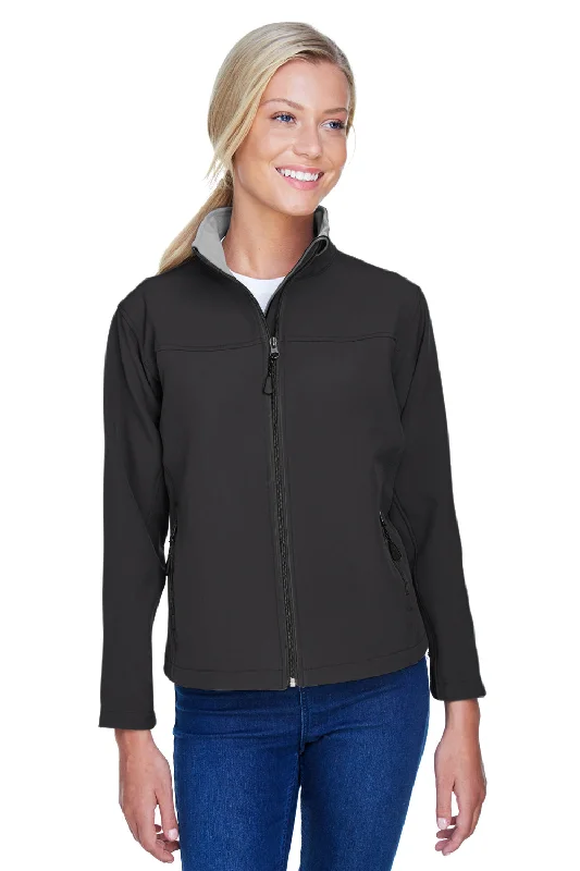 Urban Comfort Devon & Jones Womens Wind & Water Resistant Full Zip Jacket - Black