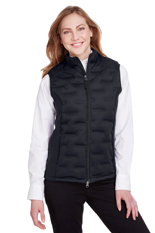 Free And Comfortable North End Womens Pioneer Hybrid Waterproof Full Zip Vest - Black/Carbon Grey