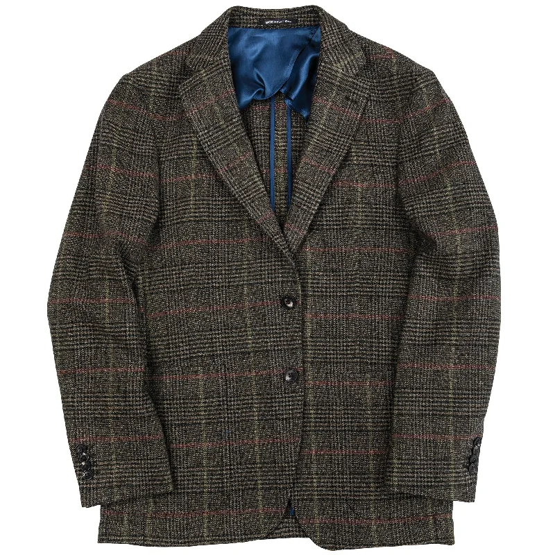 Leisure Sports Drago Olive Drab Plaid Sport Coat