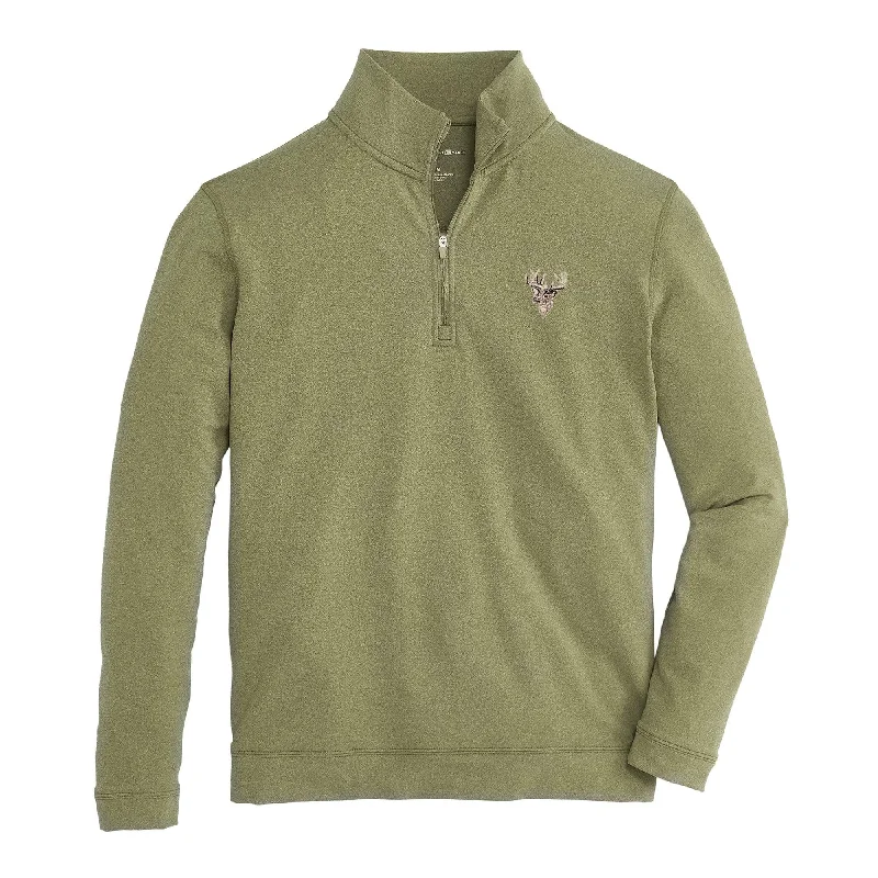 Sexy Fun Buck Flow 1/4 Zip Pullover - Olive Drab