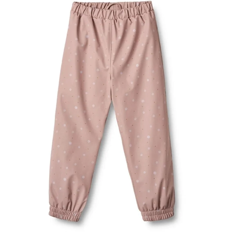 Modern City Wheat Rain Pants Um Thermo Powder Rose Flowers