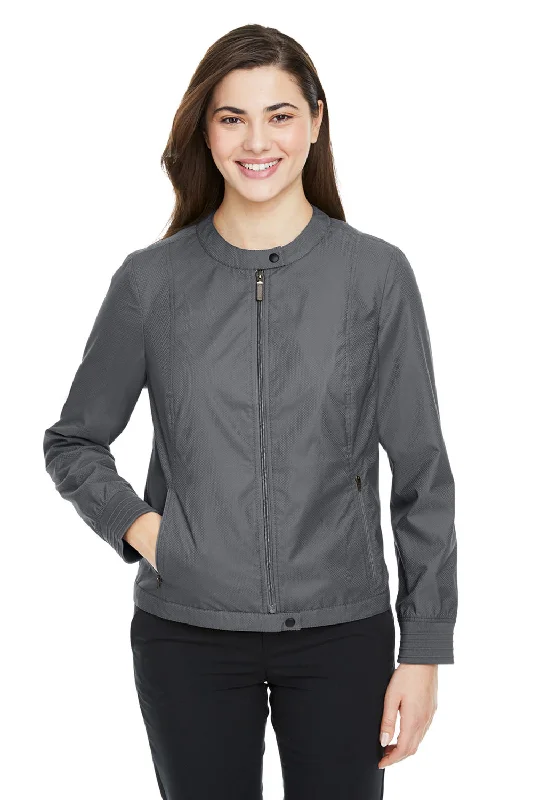 High-quality Fabrics Devon & Jones Womens Vision Club Water Resistant Full Zip Jacket - Graphite Grey - Closeout