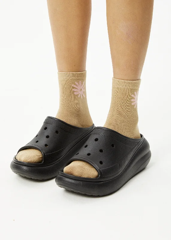 Cool Style AFENDS Unisex Daze - Crew Socks - Tan