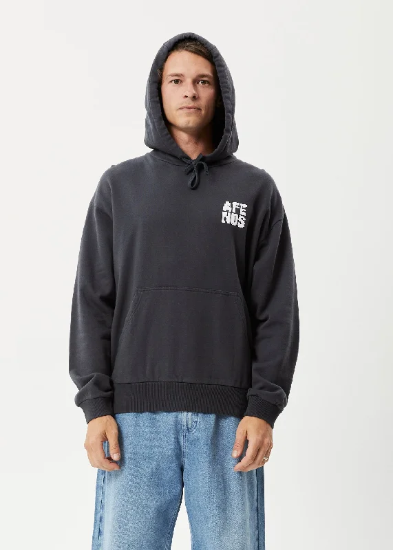 End Of The Year AFENDS Mens Choose Life - Hoodie - Charcoal