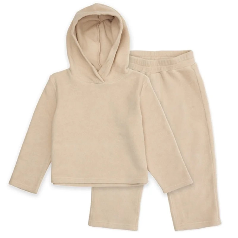 Party Wear lalaby Ivory Freddy Fleece Set