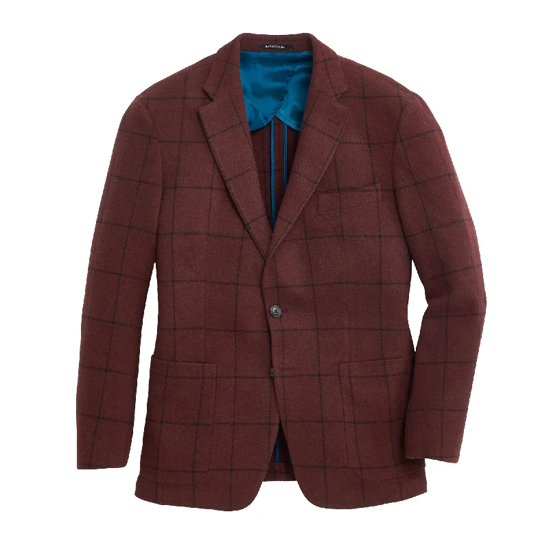 Design Trend Zinfandel Windowpane Sport Coat