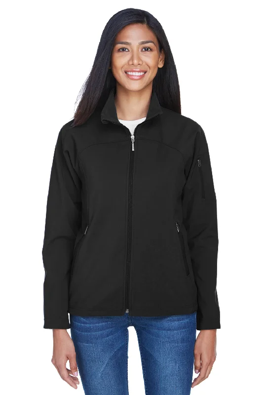 Comfortable Outfits North End Womens Performance Water Resistant Full Zip Jacket - Black