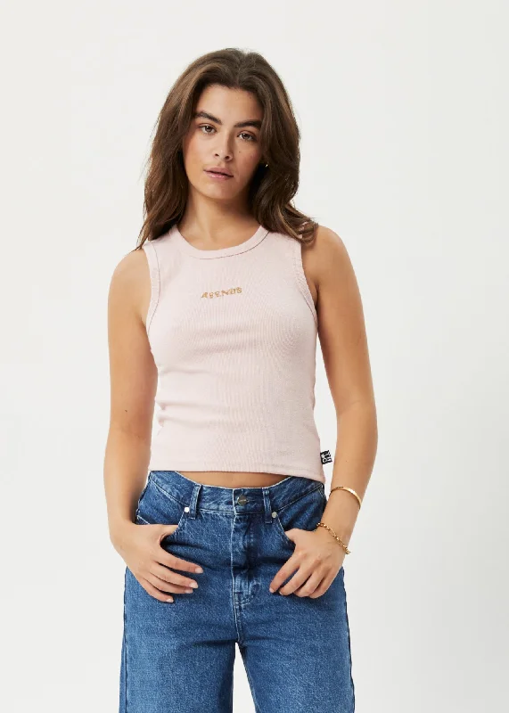 Relaxed Dresses AFENDS Womens Daze Jasmin - Ribbed Singlet - Lotus