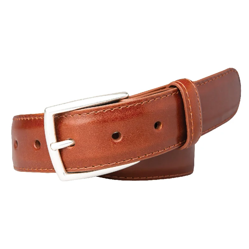 Classic Choice 1 3/8" Glazed Calf Belt - Oil