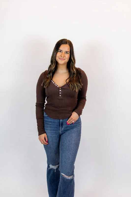Breathable Design Coffee Chat Long Sleeve | Shaved Chocolate