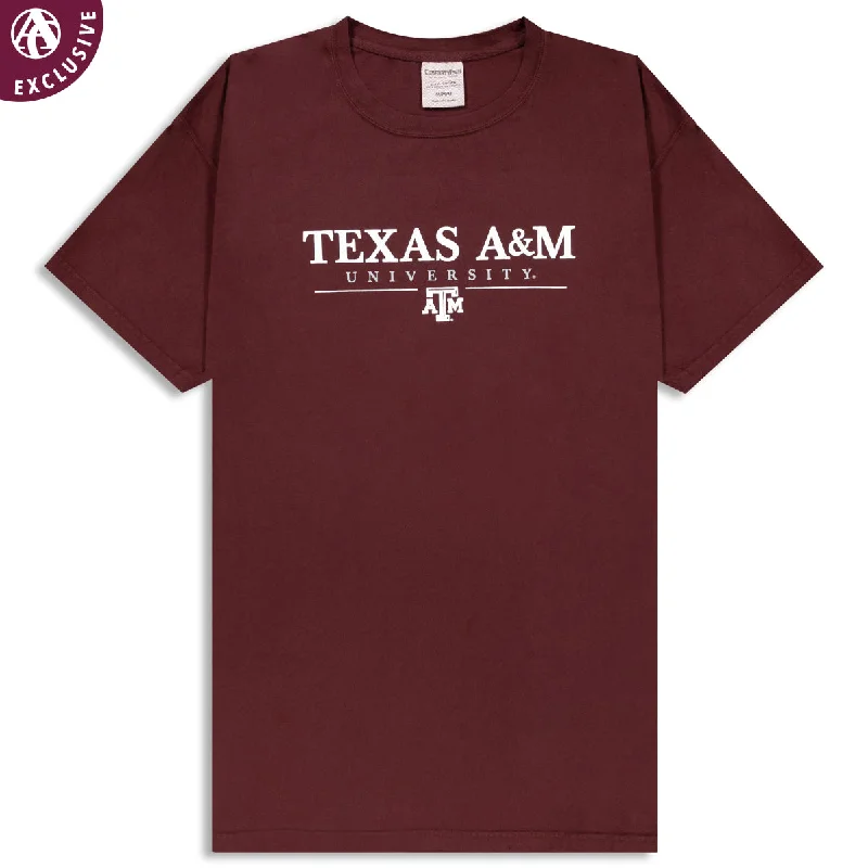 Classic Series Texas A&M University Simple Maroon T-Shirt