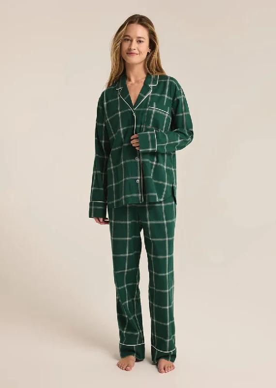 Perfect Tailoring Dreamer Plaid Jammies Set - Noble Fir