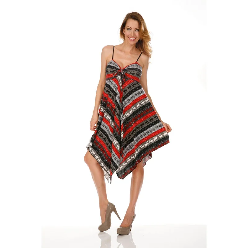 Dressing Tips White Mark Women's 'Lisbon' High-low Printed Sundress