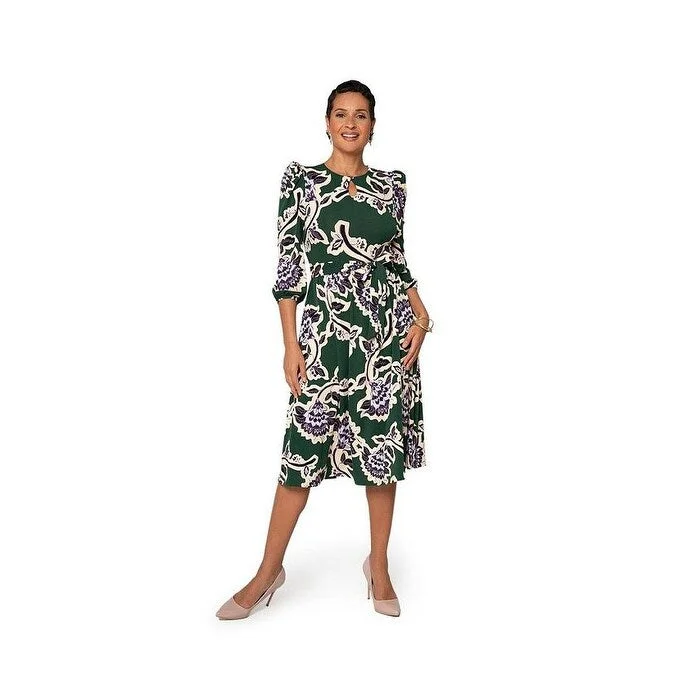 Elegant Style Leota Women's Iman Dress Green Size Medium
