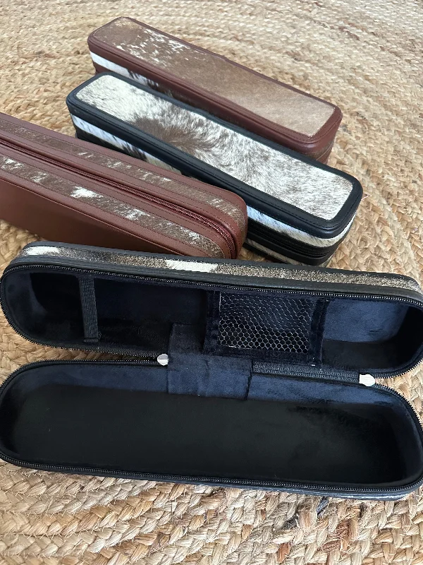 Sporty Elegance Cowhide Hot Tools / Jewelry Box