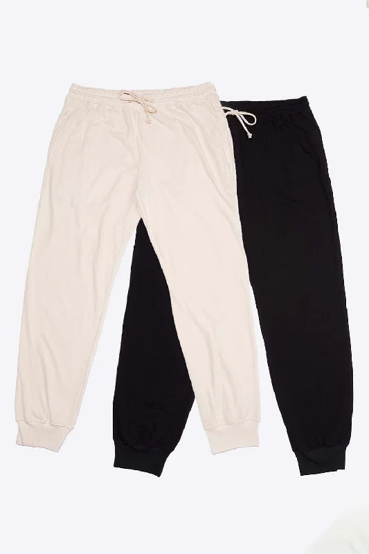 Cozy Dress Women's Organic Jogger Pants 2 Pack