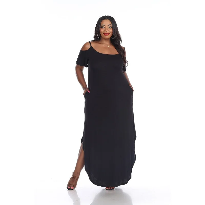 Fresh And Elegant White Mark Women's Plus Size 'Lexi' Maxi Dress