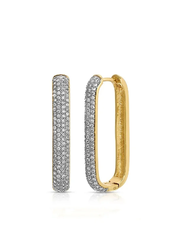 Energy Plan Darla Pave Hoop Earring