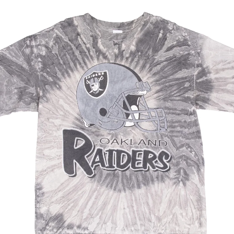 Must-have For Autumn And Winter VINTAGE NFL OAKLAND RAIDERS 1990S TIE DYE TEE SHIRT XL