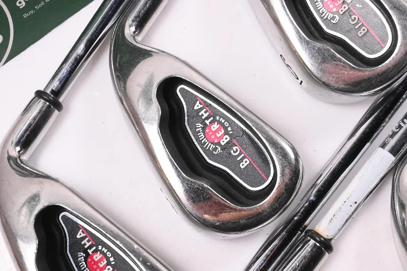 Lace Design Callaway Big Bertha 2004 Irons / 4-10 / Uniflex Callaway Big Bertha Shafts