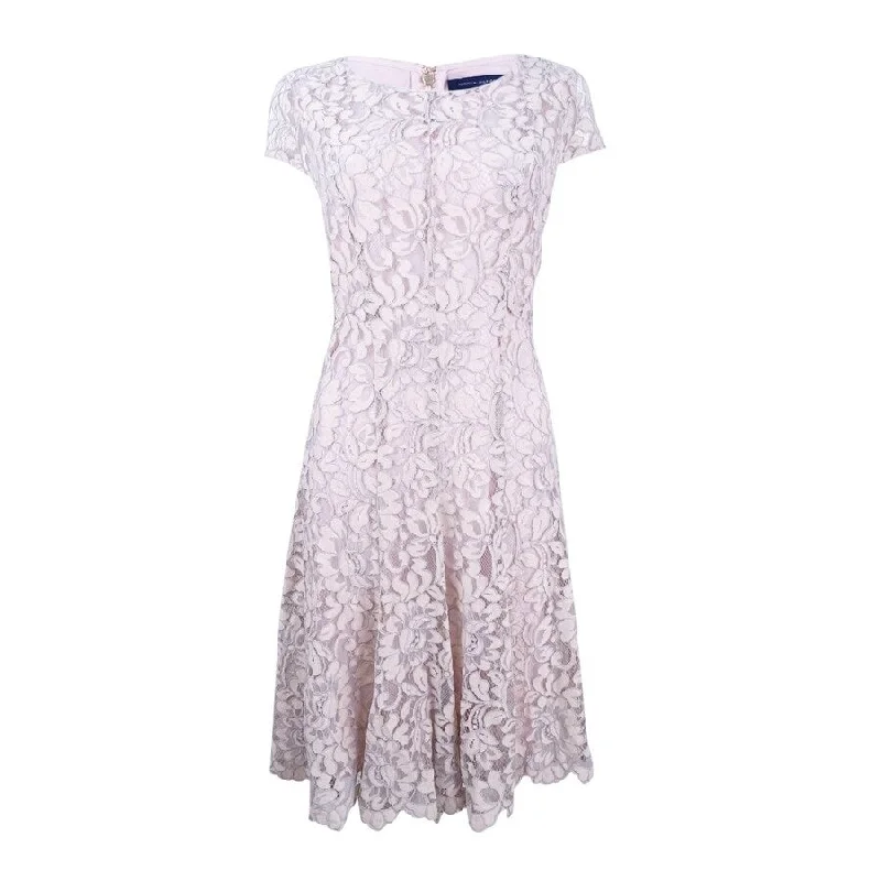 Leisure And Entertainment Tommy Hilfiger Women's Lace Fit & Flare Dress
