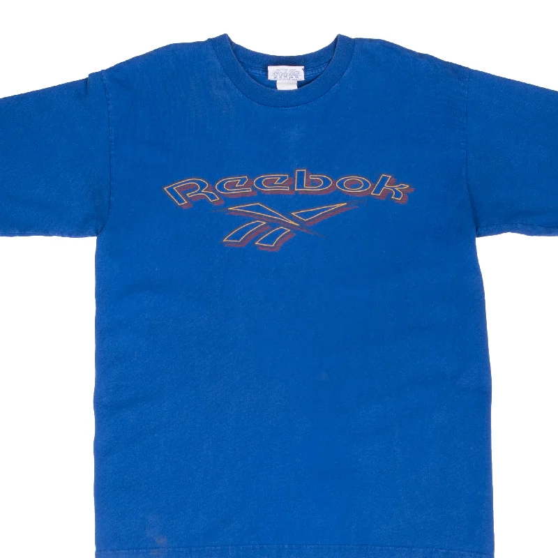 Personalized Design VINTAGE REEBOK 1990S BLUE TEE SHIRT LARGE MADE IN USA