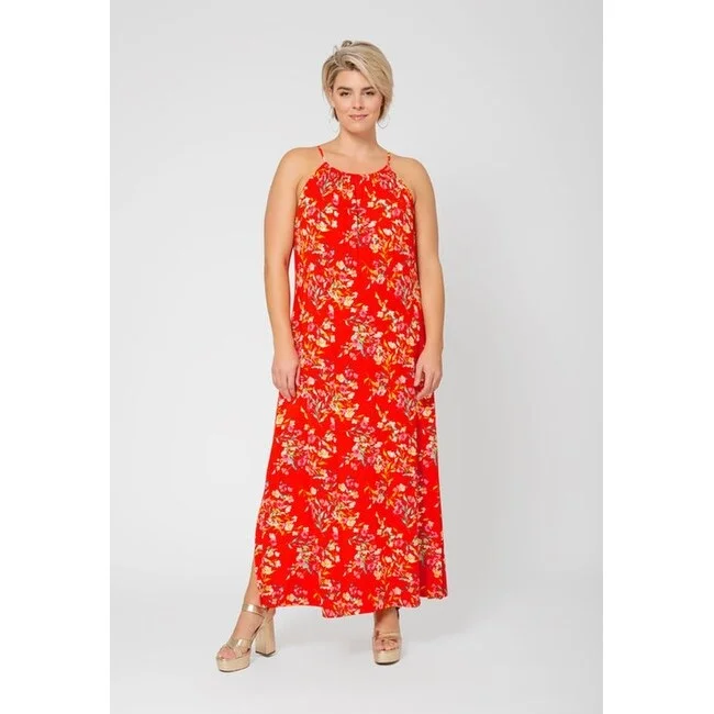 Sweet Girl Leota Women's Cameron Floral Maxi Dress Pink Size 3X