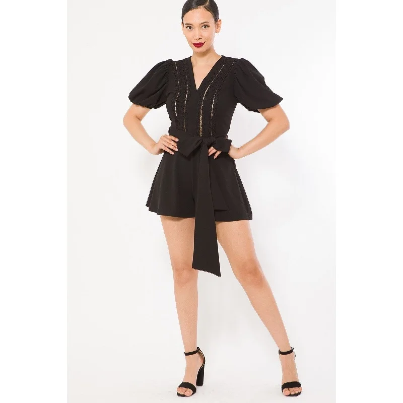 Free And Comfortable Crochet Detailed Fashion Romper