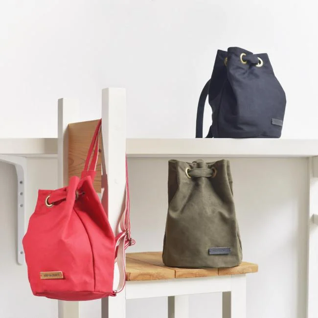 Summer Comfort HÄP & CRAFT | Bag | 2-way Water Repellent Bag - Red / Khaki / Black