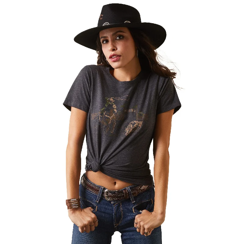 Unique Design Women's Ariat Rodeo Stitches T-Shirt #10044617