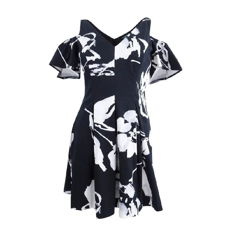 Relaxed Fashion Lauren by Ralph Lauren Women's Floral-Print Fit & Flare Dress
