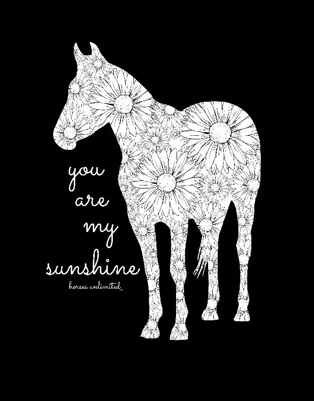 Fashion Classic Women's Horses Unlimited Sunshine T-Shirt #UH-7683