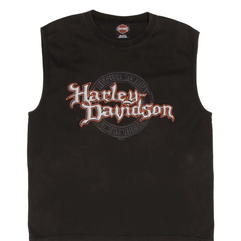 VINTAGE HARLEY DAVIDSON LOS ANGELES 2002 TANK TOP TEE SHIRT LARGE MADE IN USA