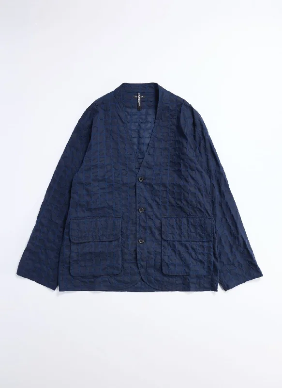 Luxe Comfort Dyed Cotton 80 Lawn Organza Ripple Finish Soft Blazer