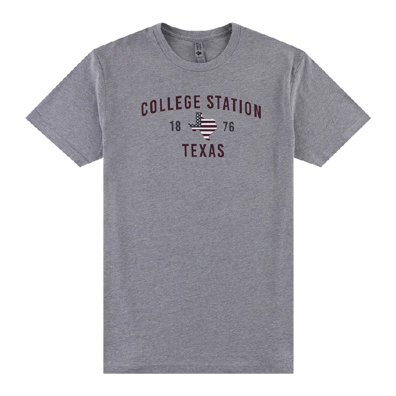 End Of The Year College Station Texas Flag T-Shirt