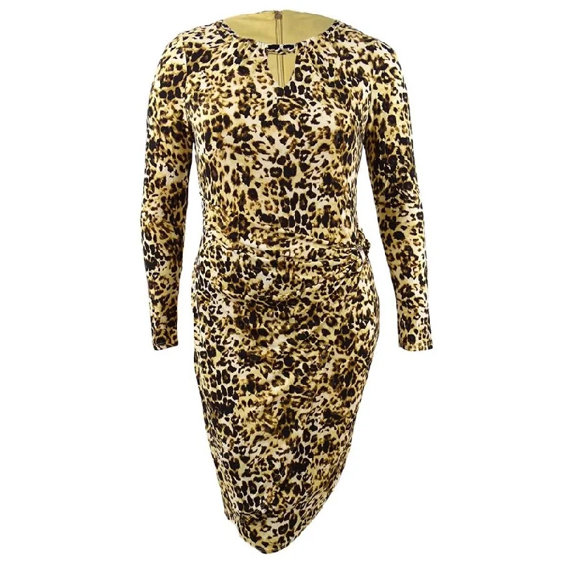 Exquisite Tailoring Thalia Sodi Women's Chain-Detail Wrap Dress
