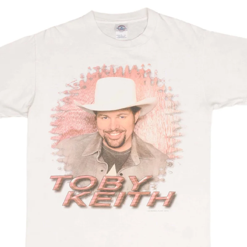 VINTAGE TOBY KEITH SHOCK'N Y'ALL TOUR TEE SHIRT 2003 SIZE MEDIUM
