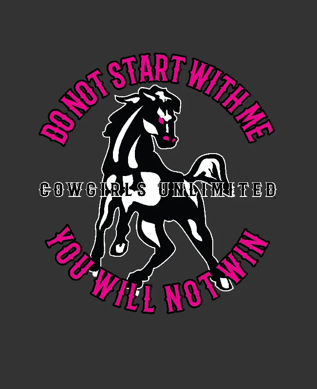 Celebrity Must-have Women's Cowgirls Unlimited Win T-Shirt #CG-1237
